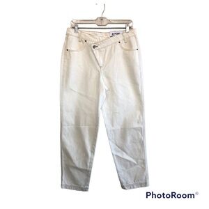 Kahlana Barfield Brown Future Collective High-Rise Overlap Waist Straigh Jeans 6